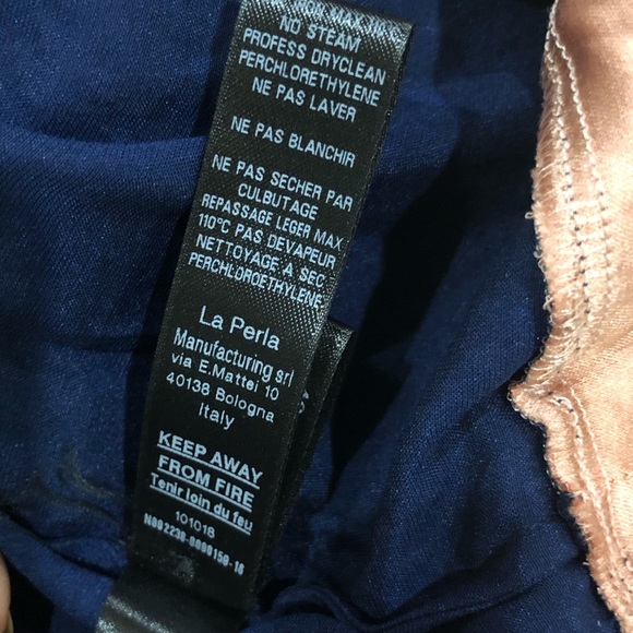 LA PERLA Silk Colorblock Slip Dress Short Nightie - Picture 9 of 11